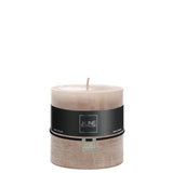 Bougie cylindrique J-Line rose clair, élégante et raffinée, idéale pour décoration intérieure