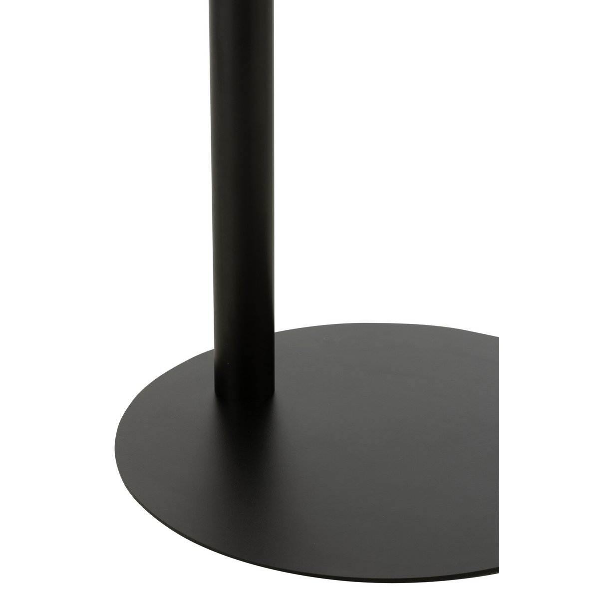 Table d'Appoint Ronde en Métal Noir - Environnement moderne