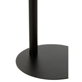 Table d'Appoint Ronde en Métal Noir - Environnement moderne