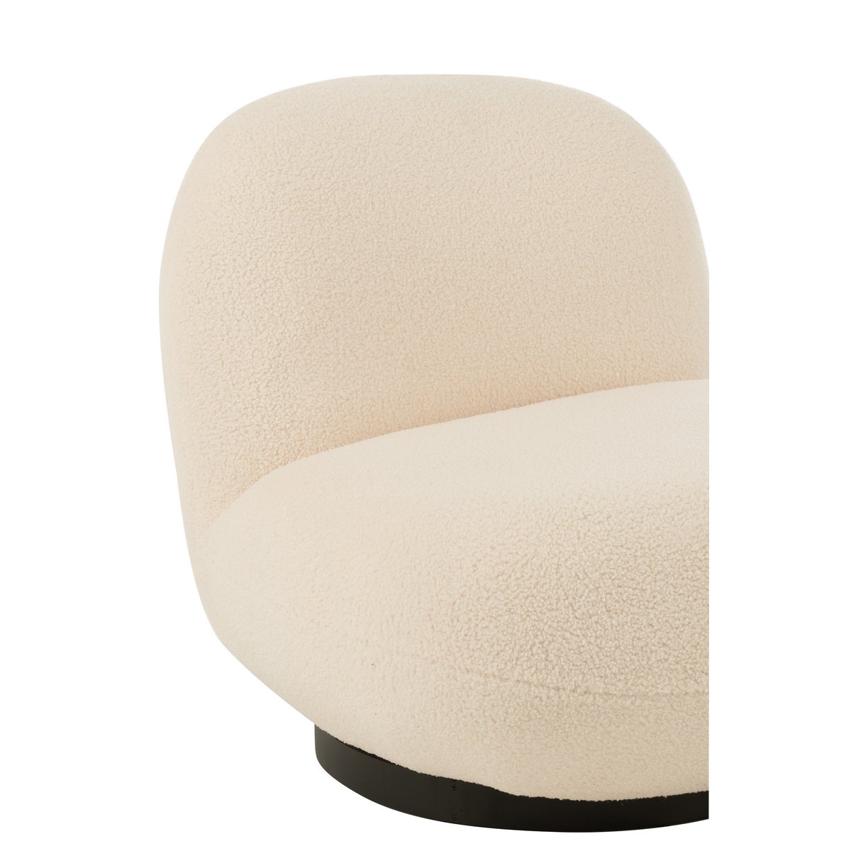 Chaise longue J-Line Snow, vue arrière