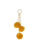 Suspension J-Line 3 Bollen en textile ocre, vue de face