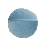 Coussin Rond Velours Volants Bleu Délavé 60cm