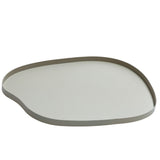 Plateau en métal beige gris Argile de Bariri