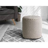 Selles mérinos pouf extérieur Ø40 H45cm Seat Pouf peut être rempli