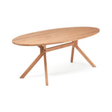 Table à manger Kulala en bois de teck avec finition naturelle