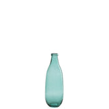 Vase en verre aqua J-Line, design moderne et élégant, hauteur 41 cm