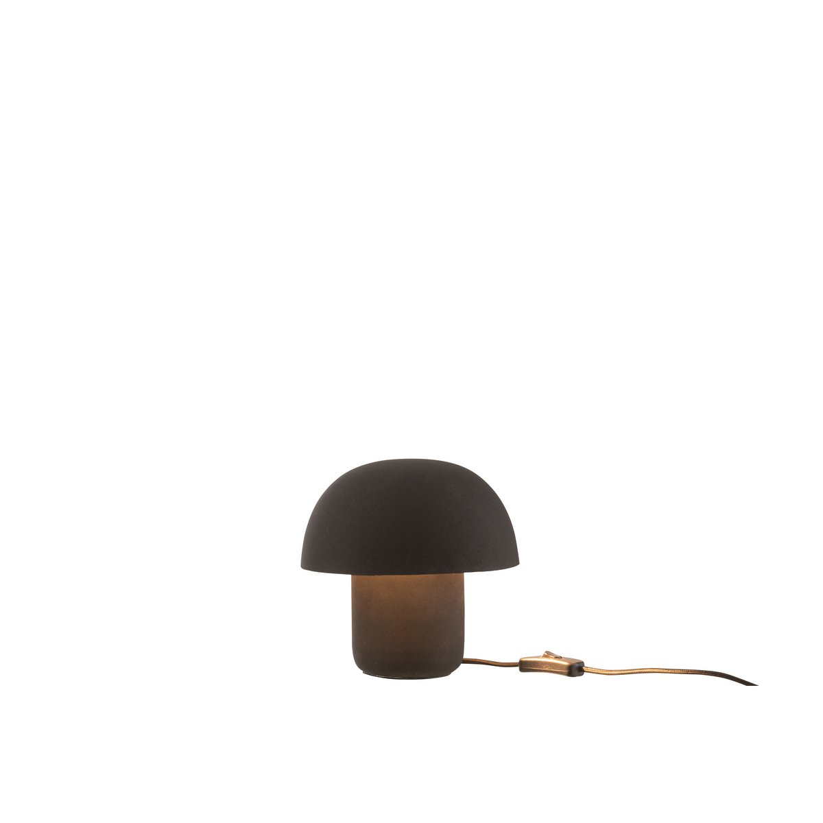 Lampe de table J-Line en métal noir, vue de face