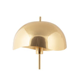 Lampe de table Waved Dome de Leitmotiv, design ondulé en or