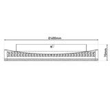 LED PLAFICATION ARANY, PLAFICATION FAGEMENT DE METAL ET DE PLASTIQUE EN NOIR, avec des LED fermement construites, dimmables, 40 cm de diamètre