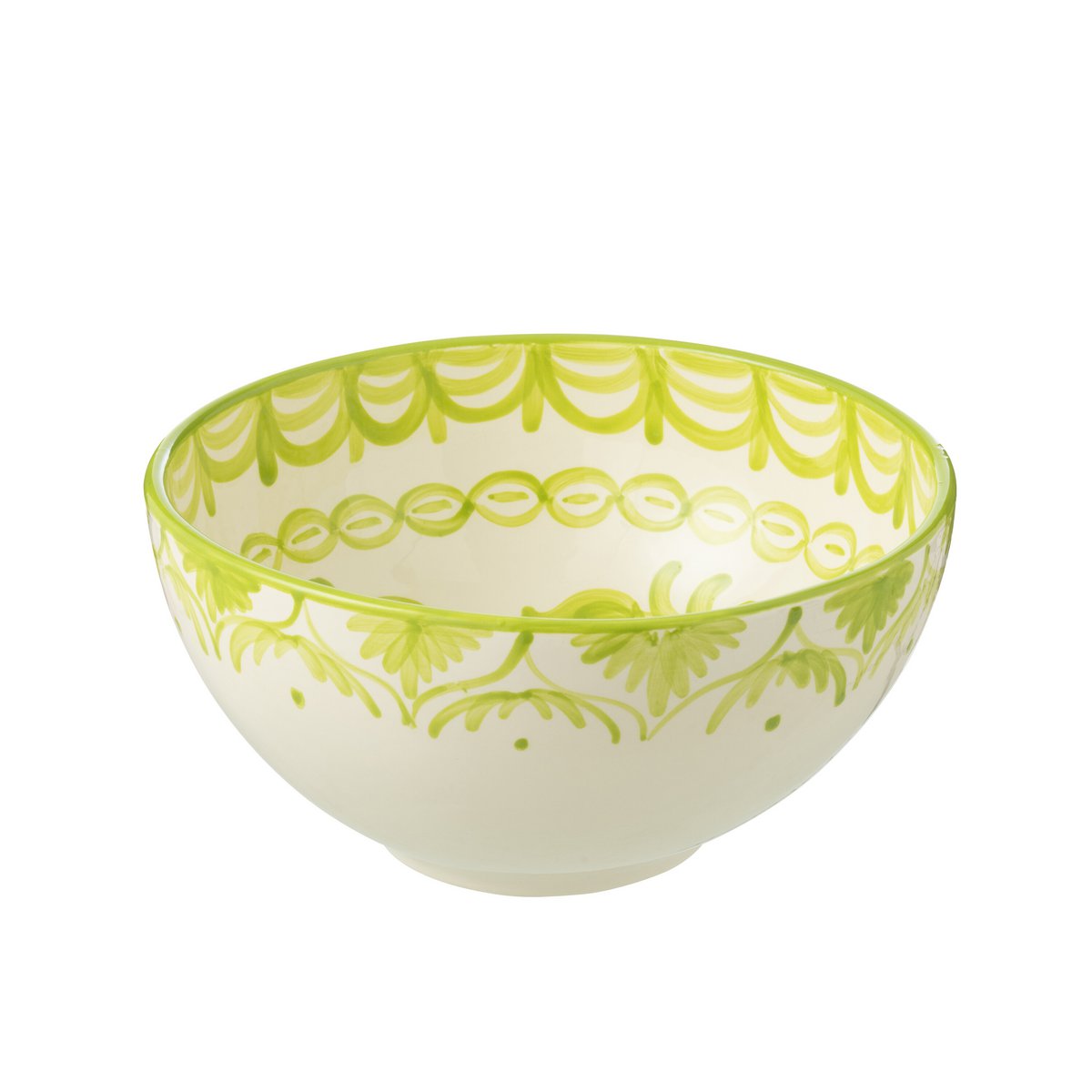 Détail du bol J-Line Kom Granada, céramique colorée méditerranéenne
