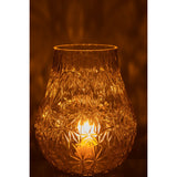 Vase NOx Affût J-Line en verre jaune, détail de la texture