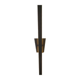 Lampe murale LED "Trevor" noir, lampe murale métal et plastique en noir, avec des LED fermement construites, éclairage mural à l'intérieur 62 x 10 x 4,5 cm