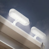 LED SOLAR LEIL "GARDE LIGHT" (2 Set) White, à l'extérieur, à des fins de métal et de plastique, blanc, avec LED intégrée