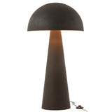 Détail du pied en métal noir de la lampe J-Line Mushroom