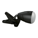 Lampe de serrage LED en métal et en plastique en noir, avec des LED intégrées