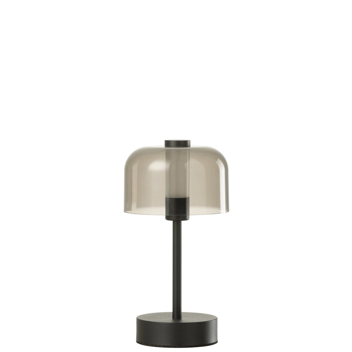 Lampe de table J-Line Woa en métal noir, vue de face