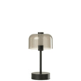 Lampe de table J-Line Woa en métal noir, vue de face