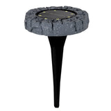 3 Set LED LED Solar-Floor-Spit "Kian", pour l'extérieur, lampadaire en plastique en gris, avec LED intégré