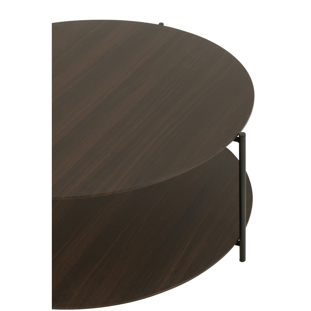 Table basse J-Line dans un salon moderne, ambiance chaleureuse.