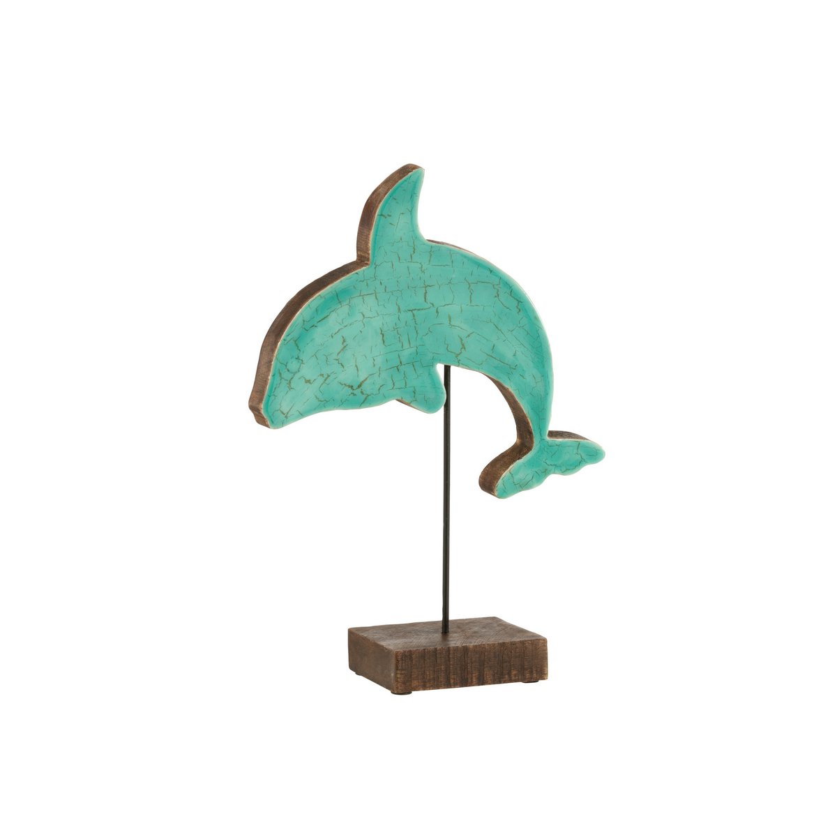 Figurine Dolphin J-Line sur étagère, ambiance moderne