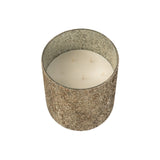 Bougie parfumée J-Line Luxuria Cookie Crunch en verre bronze, vue de face.