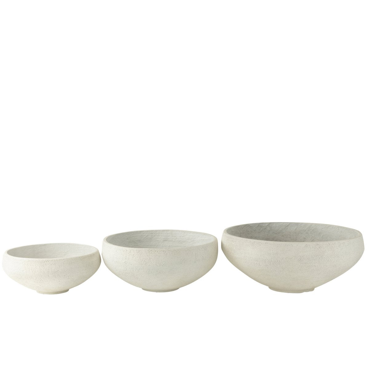 Pot Fiberlei J en céramique blanche, diamètre 69,5 cm, design moderne.
