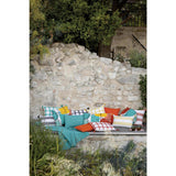 Coussin é rayures Diana Mimosa 45 x 45