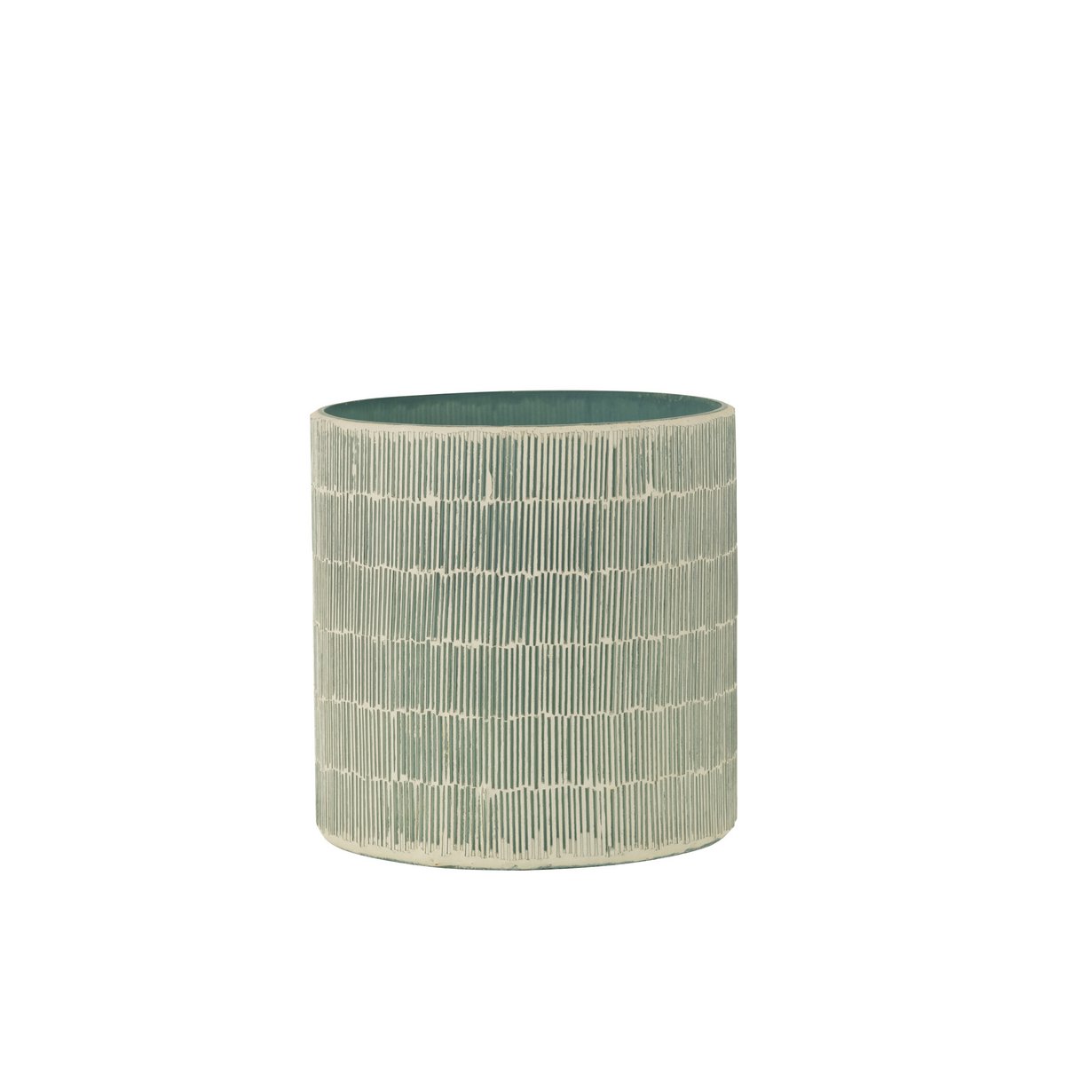 Lanterne Mosaic J-Line en verre gris vue de face