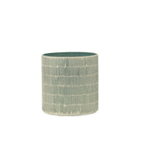 Lanterne Mosaic J-Line en verre gris vue de face