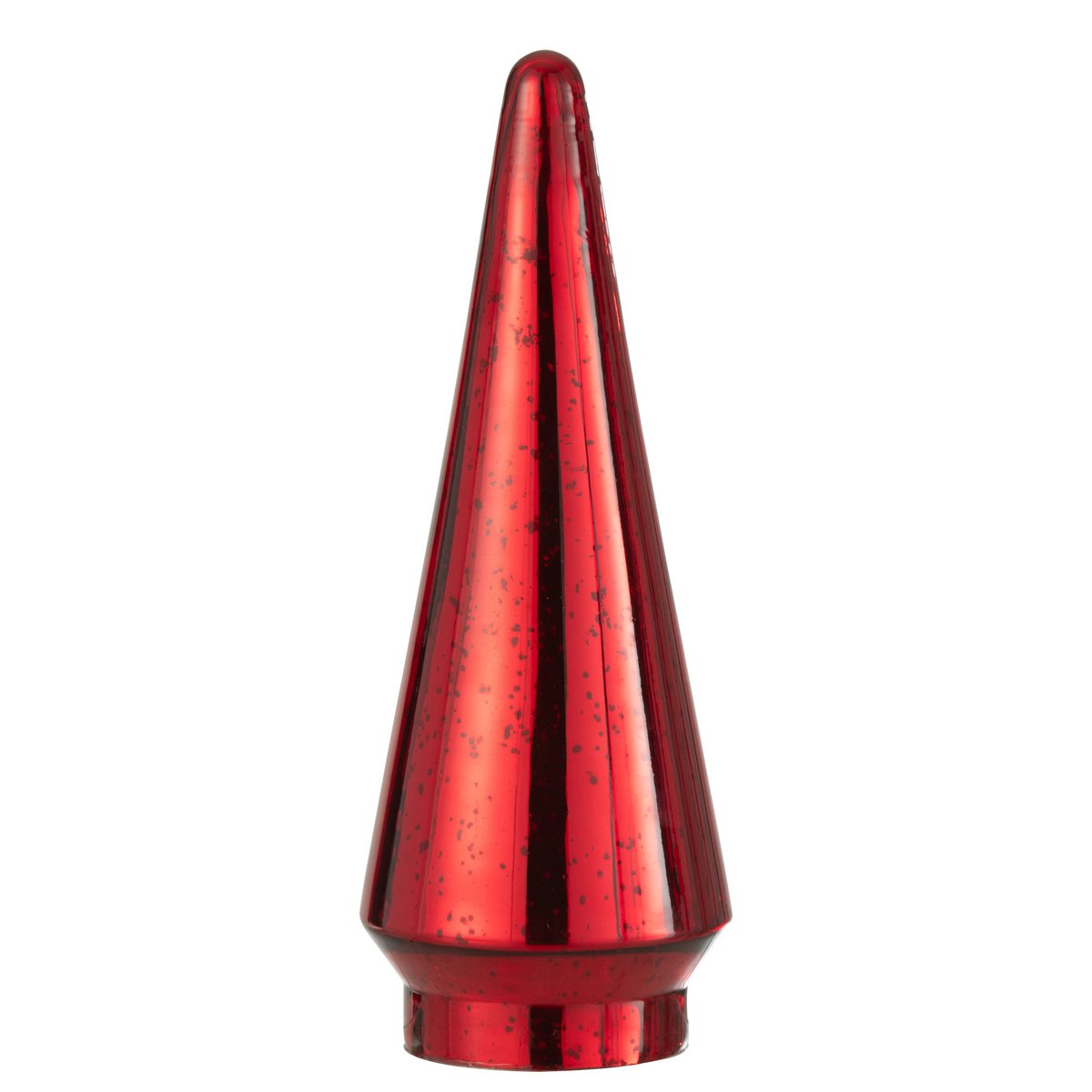 Détail du sapin J-Line montrant la texture en verre rouge