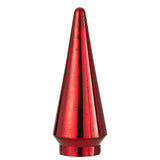 Détail du sapin J-Line montrant la texture en verre rouge