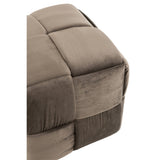 Pouf J-Line polyvalent en gris foncé, utilisé comme table basse