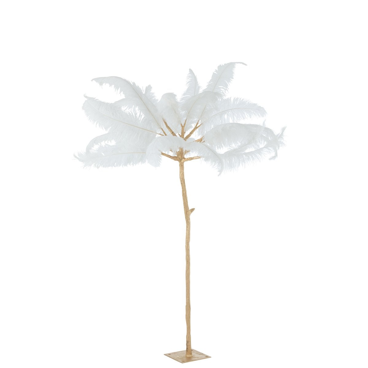 Arbre J-Line Plumes, mise en scène dans un salon moderne