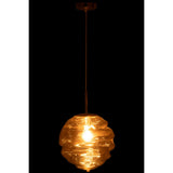 Suspension J-Line Ruche - verre - cognac clair