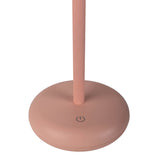 «Pasi» de tablette sans fil pour l'extérieur et à l'intérieur, en métal et en plastique en rose, dimmable, avec une fonction tactile et mémoire, environ. 26 cm de haut