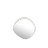 Miroir J-Line - métal/verre - blanc - petit - Ø 60,5 cm