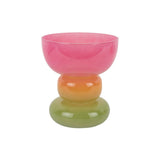 Vase Funky Vibes Large en verre multicolore, vue de face