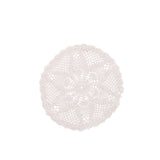 Napperon Mia Lace en coton blanc avec motif délicat, idéal pour décoration intérieure élégante