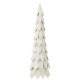 Sapin de Noël décoratif J-Line en pièces de bois - blanc - grand
