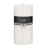 Bougie cylindrique XXL J-Line blanche, vue de face