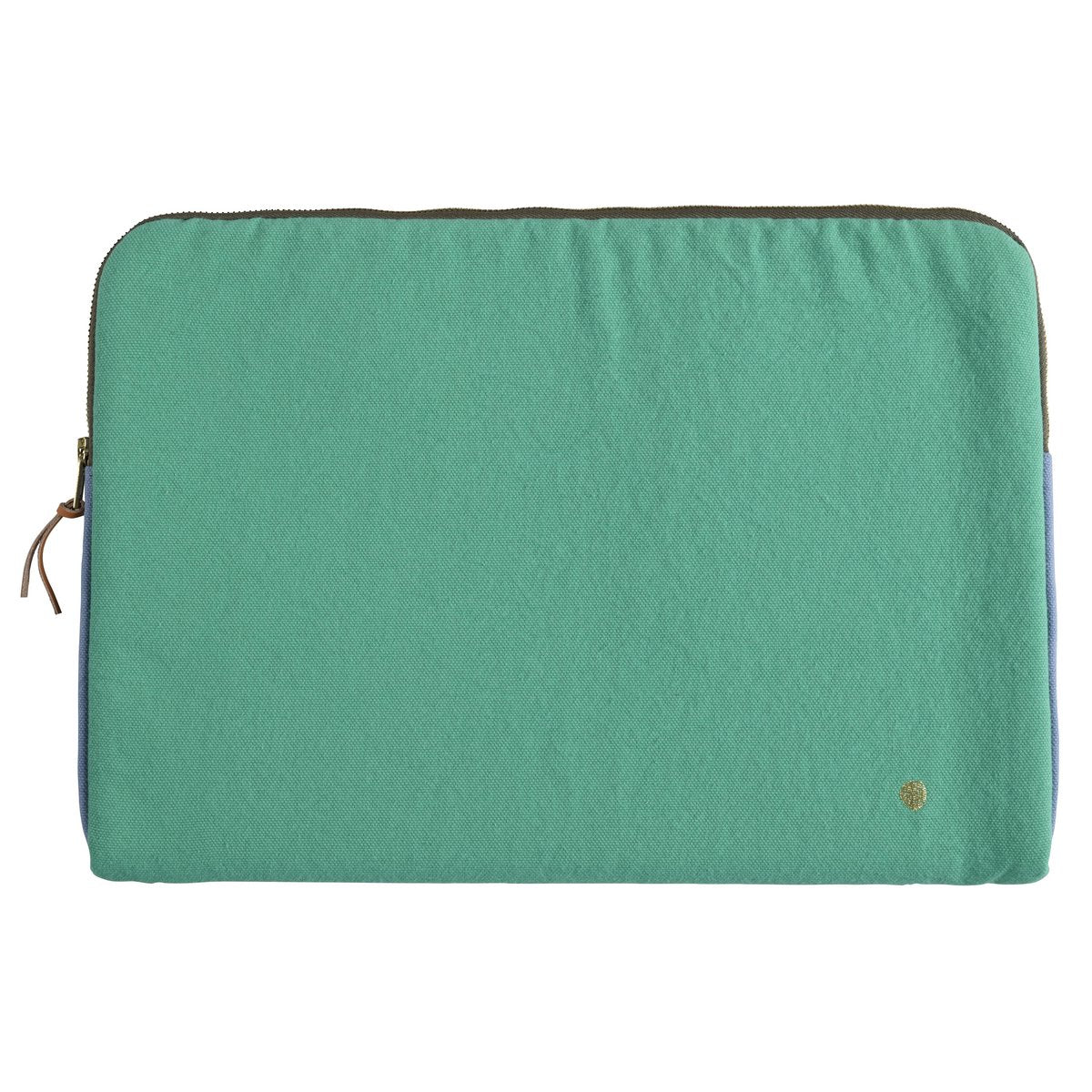 Housse ordinateur Tricolo Détox bluetiful, design moderne en coton biologique