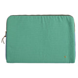 Housse ordinateur Tricolo Détox bluetiful, design moderne en coton biologique