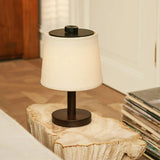 Lampe rechargeable en bois marron foncé Rover
