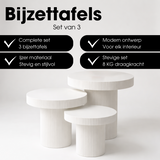 Table d'appoint Lux Blanc cassé