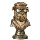 Bulldog J-Line en polyrésine marron, décoration chic pour intérieur