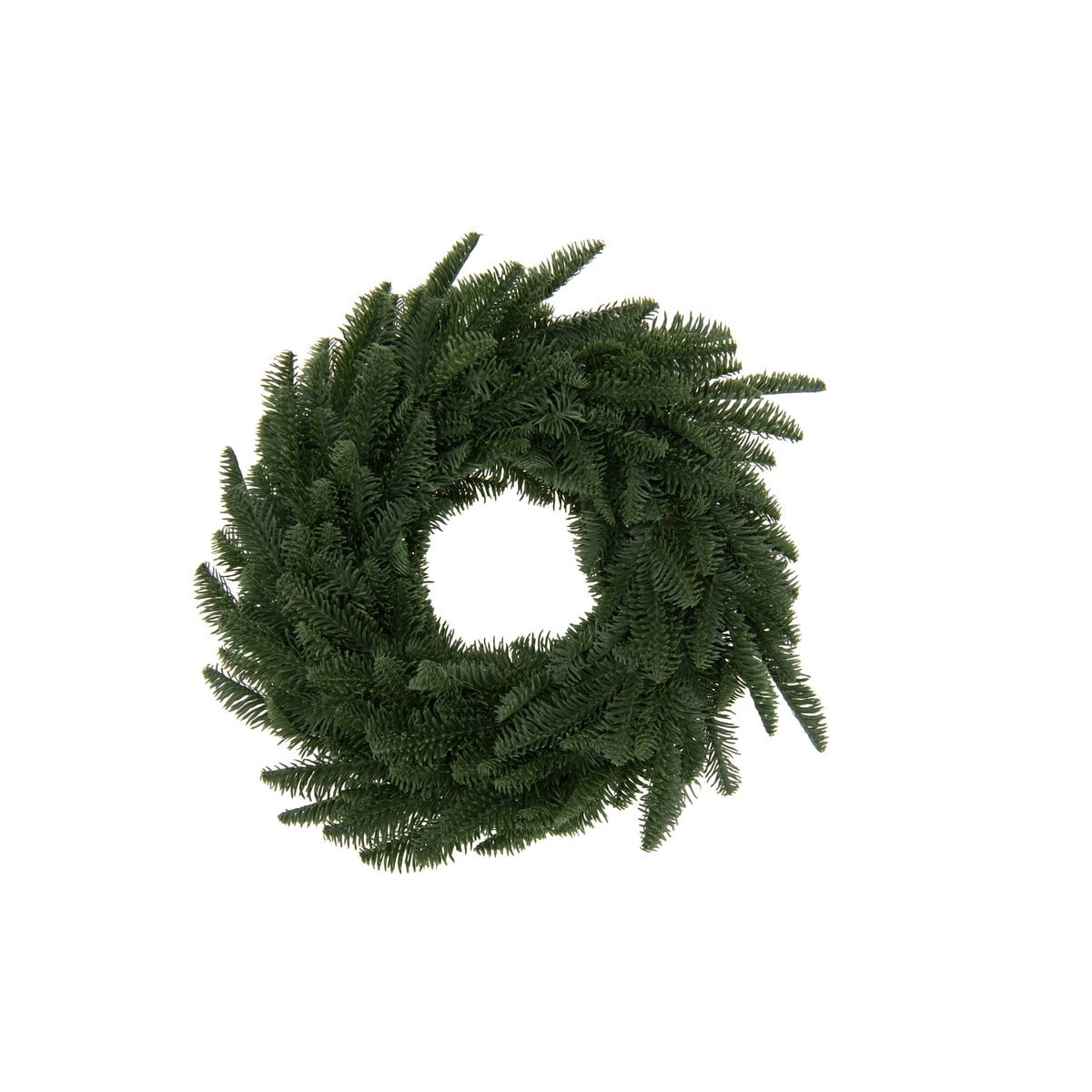 Couronne décorative J-Line en plastique vert - vue d'ensemble