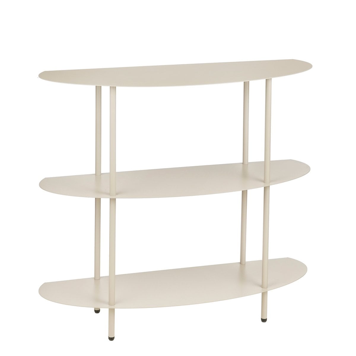Étagère blanc cassé Mica Decorations avec trois étagères ovales
