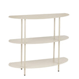 Étagère blanc cassé Mica Decorations avec trois étagères ovales