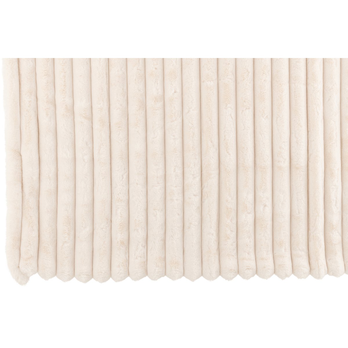 Détail du tissu velours côtelé blanc du plaid J-Line