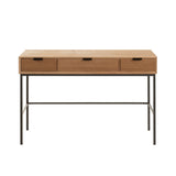Détail des tiroirs de la console J-Line, finition élégante